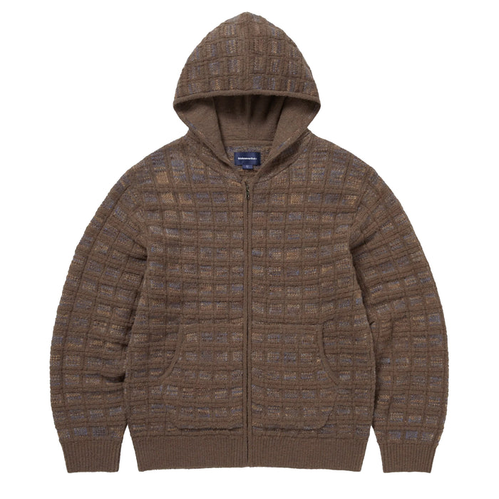 thisisneverthat	Textured Knit Zip Hoodie