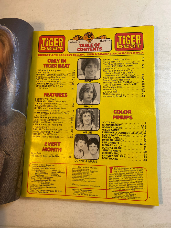 Tiger Beat Magazine April 1979 Scott Baio