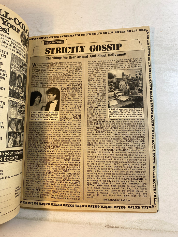 Tiger Beat Magazine April 1979 Scott Baio