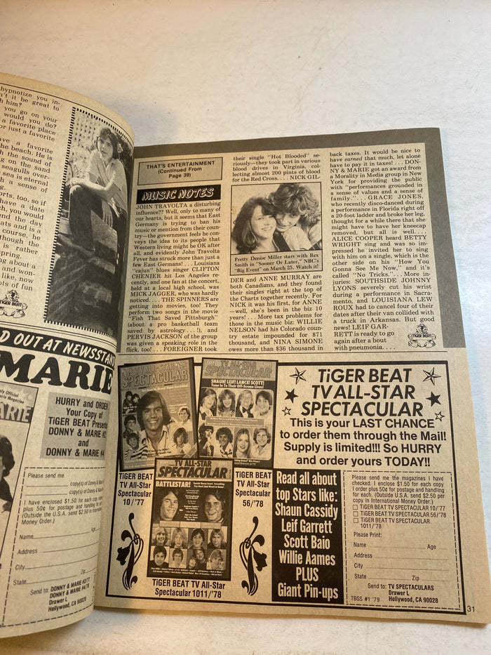 Tiger Beat Special Magazine Feb/March 1979 Leif Garrett