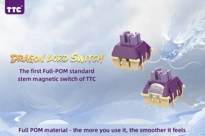 TTC Full-POM Dragon Lord HE Magnetic Keyboard Switches
