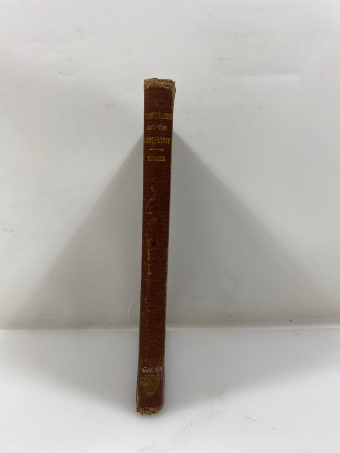 Tuberculosis and the Community by Hawes 1922 Lea & Febiger HC