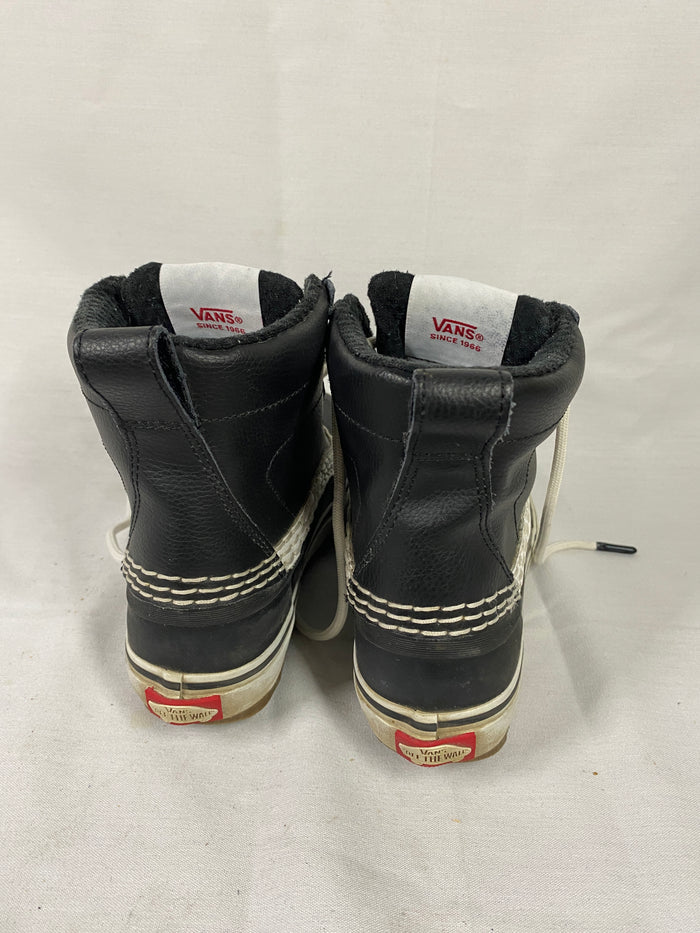 Vans Standard Mid Snow MTE Black/White Winter Waterproof Boots Womens Size 5.5