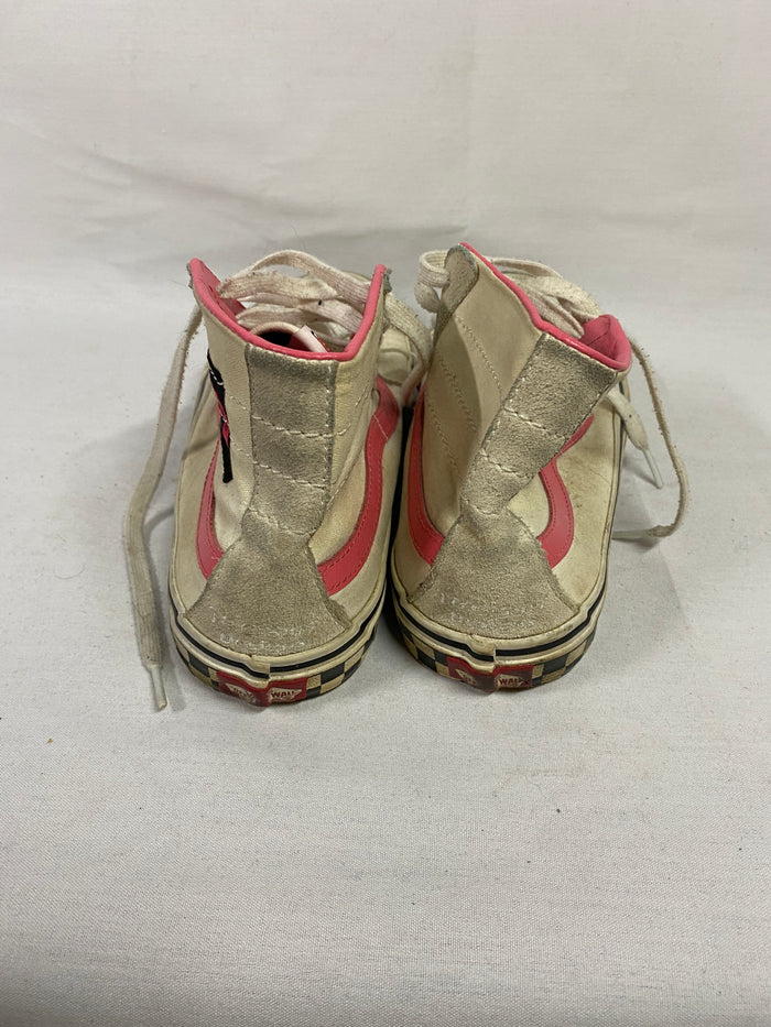 Vans x T&C Surf Designs Hawai'i White and Pink Vintage High-top Sneakers Men's 10.5/Women's 12