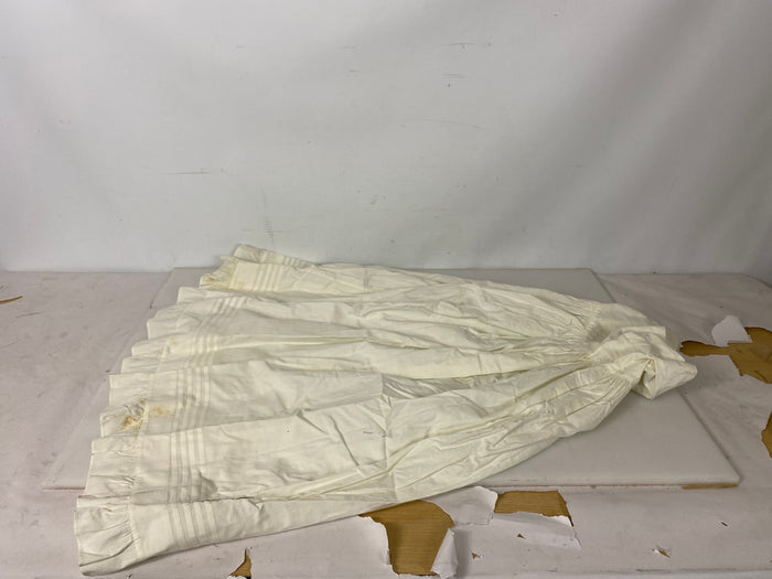 Vintage 1875 White Linen Infant's Petticoat