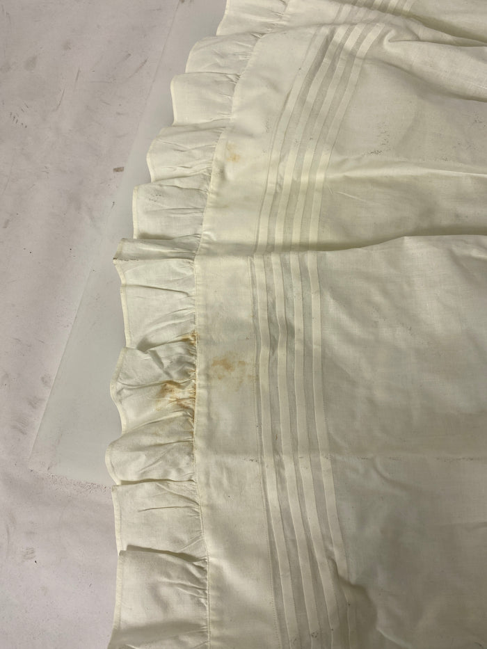 Vintage 1875 White Linen Infant's Petticoat