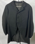 Vintage 1880's-1910's Black Frock Coat Men's Size Unknown