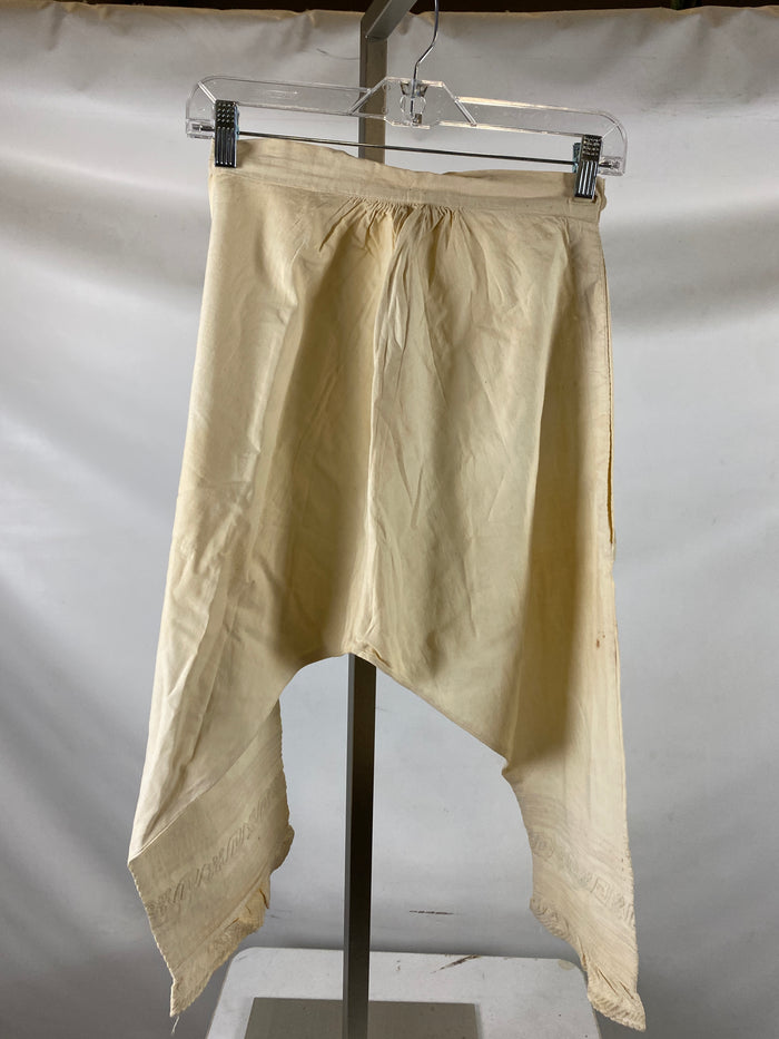 Vintage 1880s White Cotton Knickerbockers Size Unknown