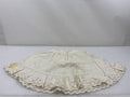 Vintage 1890s White Linen Children's Petticoat with Eyelet Lace Hem