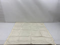 Vintage 1900s Cream Silk Handkerchief With Small Embroidered Detail