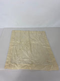 Vintage 1900s Tan Silk Handkerchief with Small Embroidered Detail