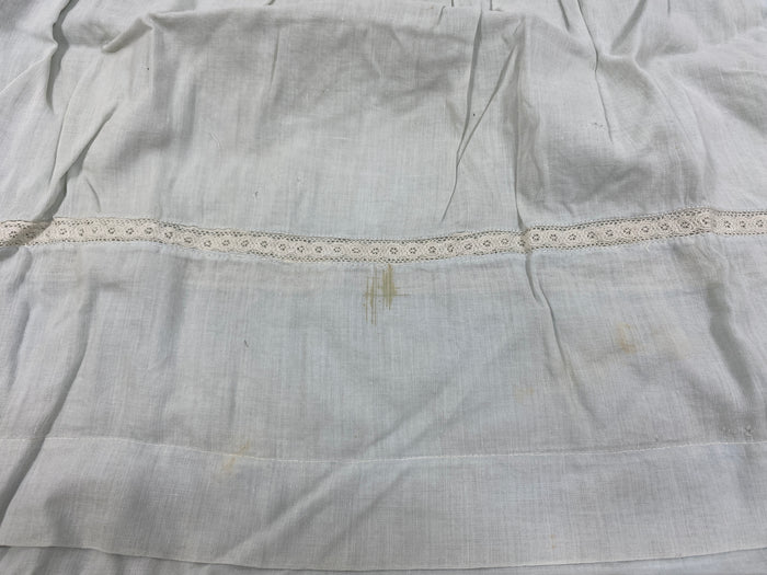 Vintage 1910s Light Blue Baby's Dress with Lace Details