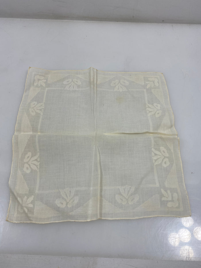 Vintage 1910s Sheer White Linen With Embroidered Details