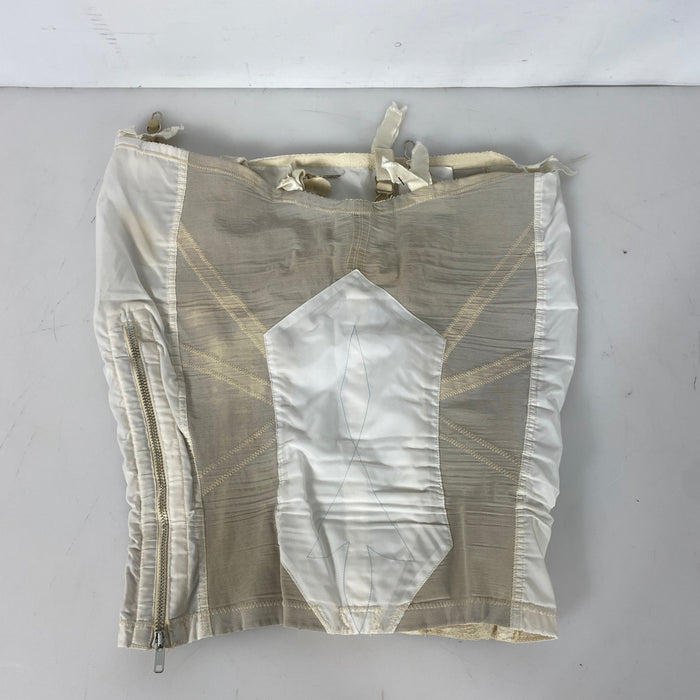 Vintage 1910s White Girdle with Zipper Closures