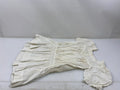 Vintage 1910s White Linen Baby's Dress With Floral Lace Details