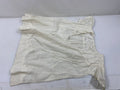 Vintage 1910s White Linen Children's Dress with Polka Dot Pattern and Embroidered Leaf Designs