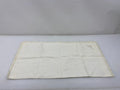Vintage 1910s White Linen Handkerchief with Eyelet Lace Border