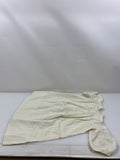 Vintage 1910s White Linen Infant's Dress with Eyelet Lace Collar