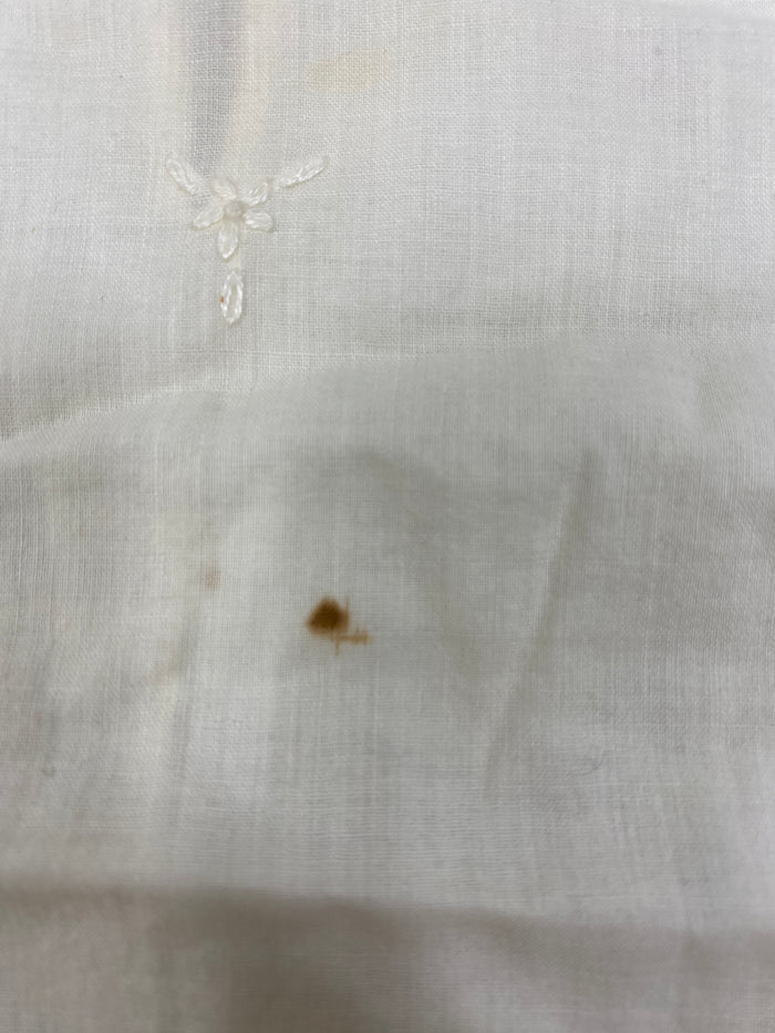 Vintage 1910s White Linen Infant's Dress