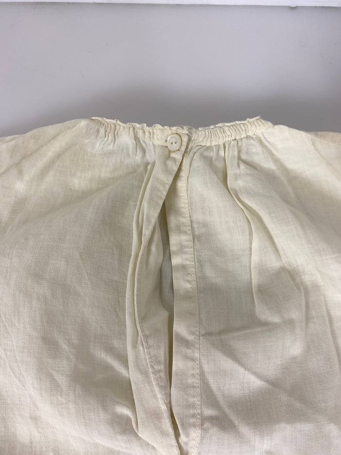 Vintage 1910s White Linen Infant's Dress