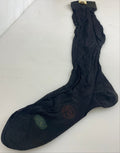 Vintage 1920's Black Rayon Stockings