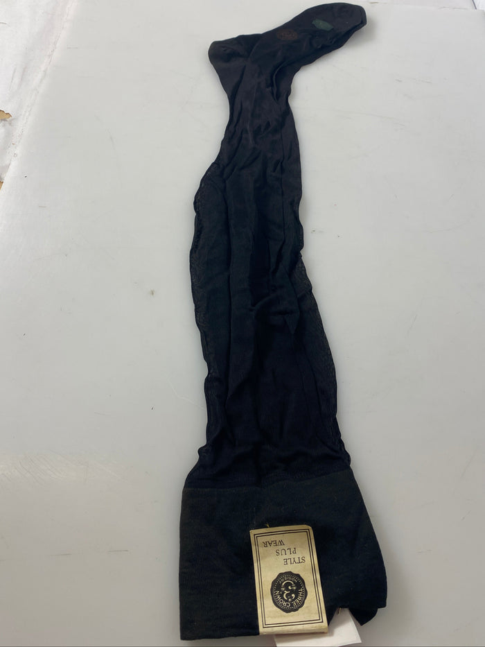 Vintage 1920's Black Rayon Stockings