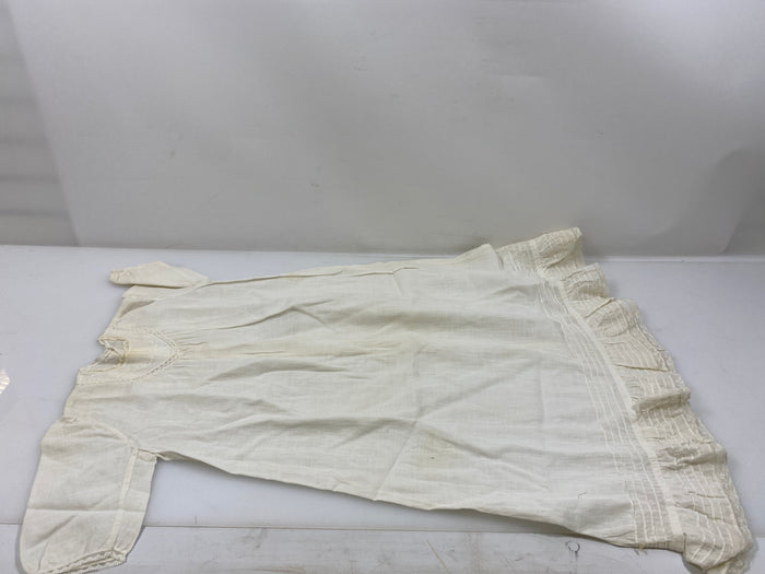 Vintage 1920s Infant's Dress with Bow Embroidery