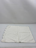 Vintage 1922 White Linen Pillow Case with Lace and Embroidered Details