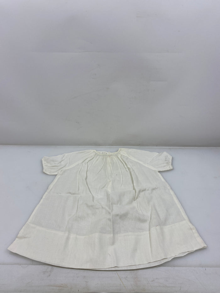 Vintage 1927 "Texas" White Linen Baby's Dress Size 6 Months