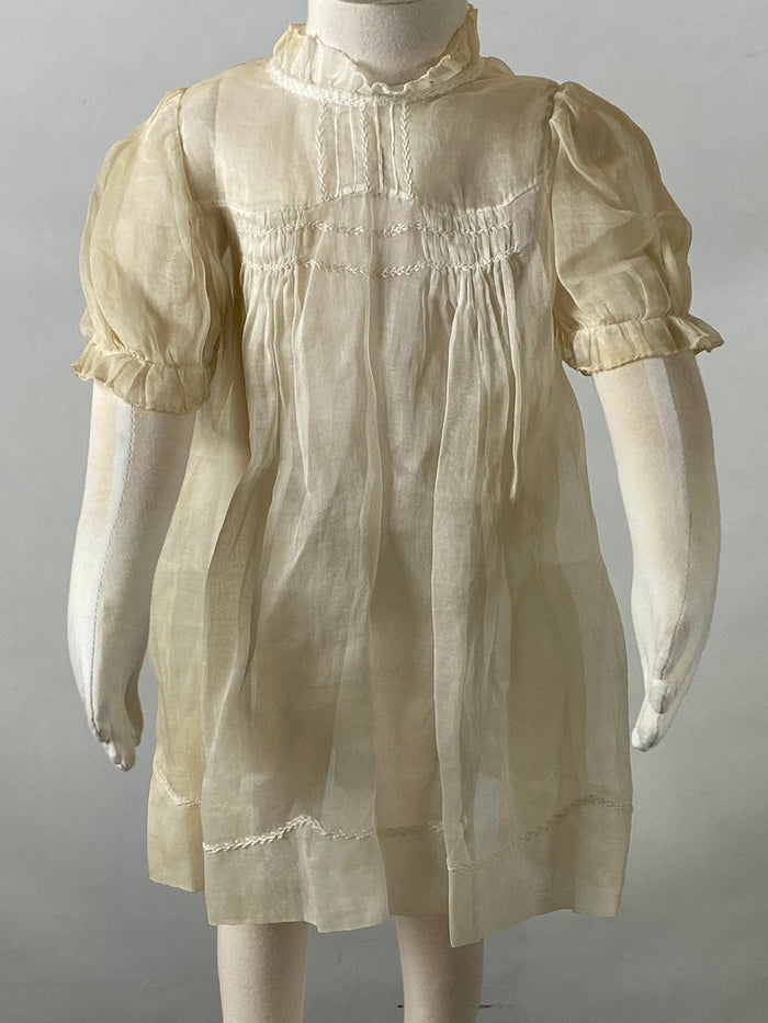 Vintage 1930's White Chemise Girls Size Unknown