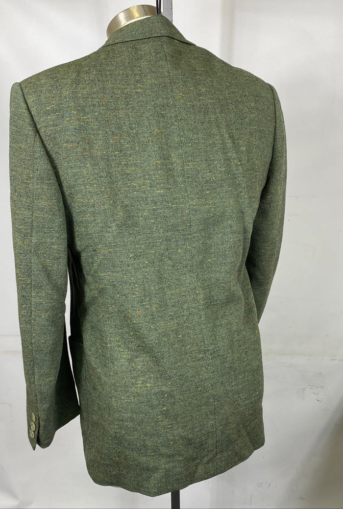 Vintage 1950's Donegal Tweed Green Suit Jacket and Pants Men's Size Unknown
