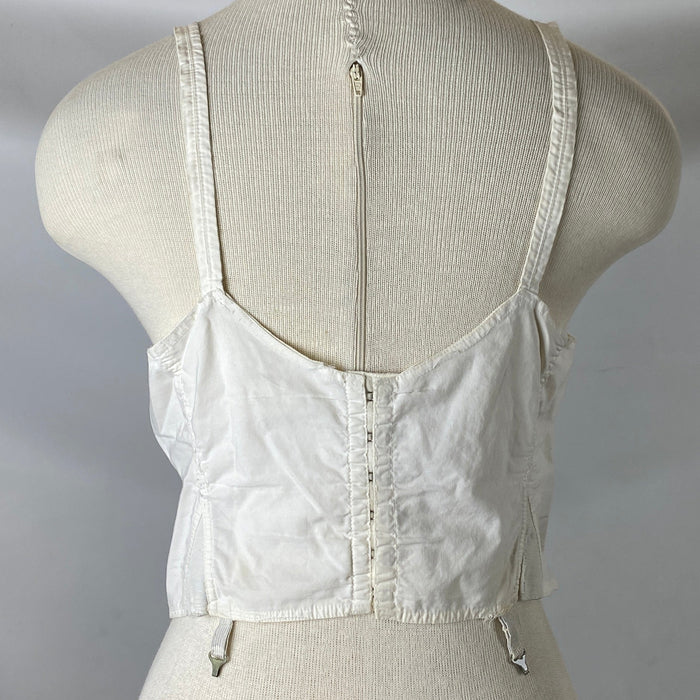 Vintage 1950s "Sears Chamode" White Cotton Brasserie Size Unknown