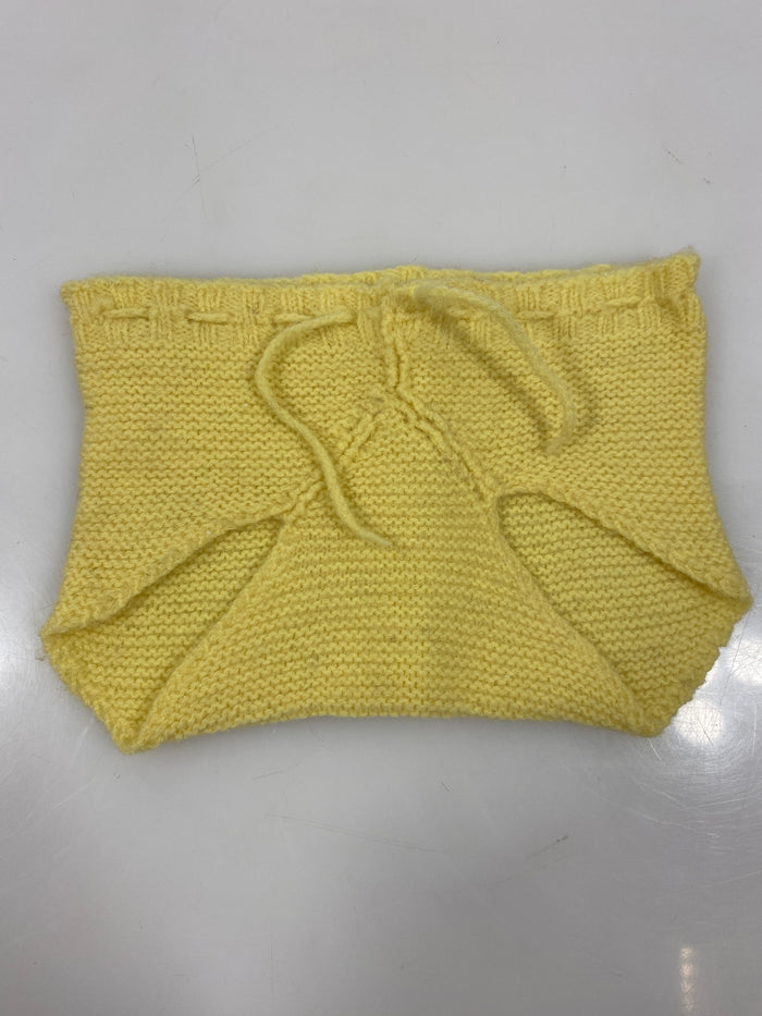 Vintage 1950's Yellow Knitted Baby Pants