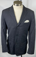 Vintage 1960s Dark Gray Suit Coat, Pants and Dress Shirt Men's Size Unknown