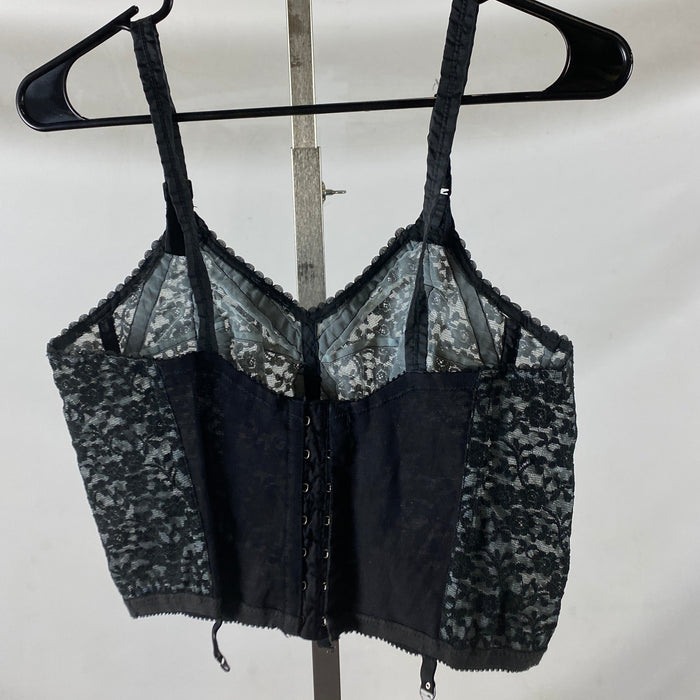 Vintage 1960s "Mardi Bra" Black Lace Brassiere