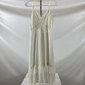 Vintage 1960s White Lacey Rayon Slip Size Unknown