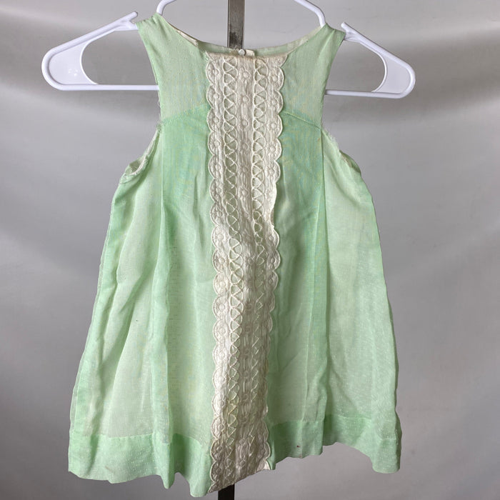 Vintage 1960s Youngland Green Dress Girls Size Unknown