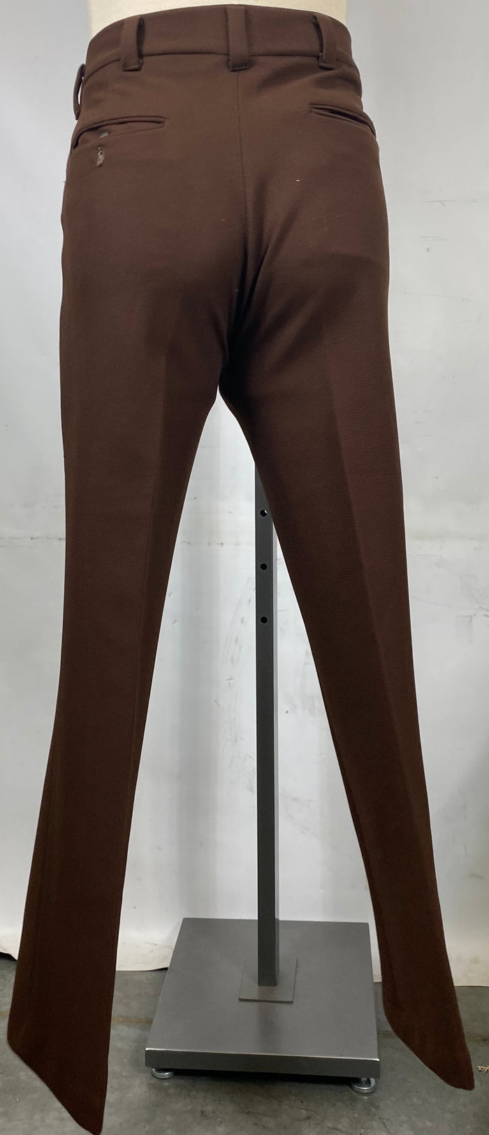 Vintage 1970's Brown Knit Pants Men's Size Unknown
