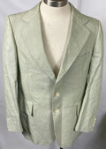 Vintage 1970's Marx-Haas Clothing Green Pinstripe Suit Jacket Men's Size Unknown