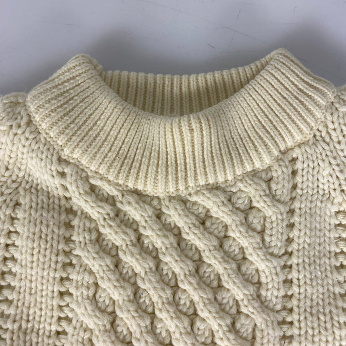 Vintage 1970's White Knitted Sweater