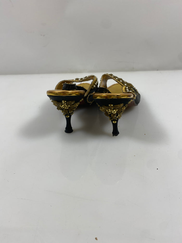 Vintage Beaded Heeled Shoes