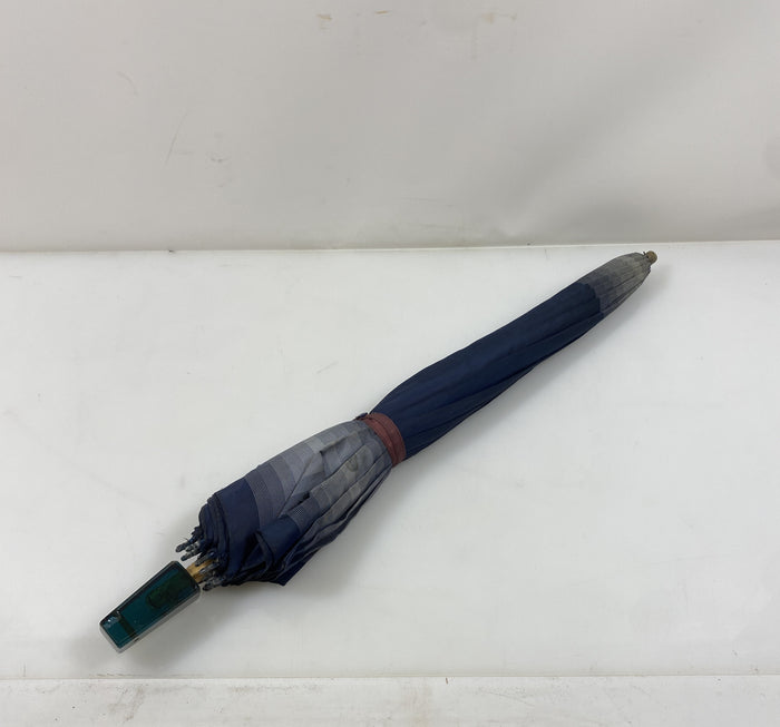 Vintage Blue and Grey Umbrella