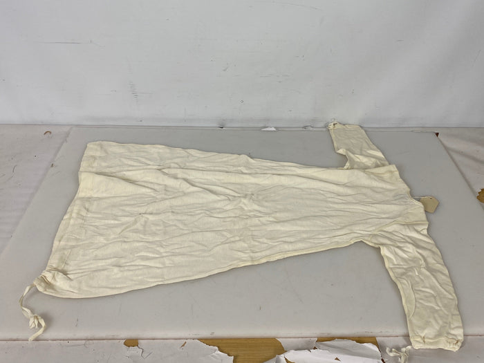 Vintage "Carter's" White Cotton Sleeping Gown Size 2 (6 Months)