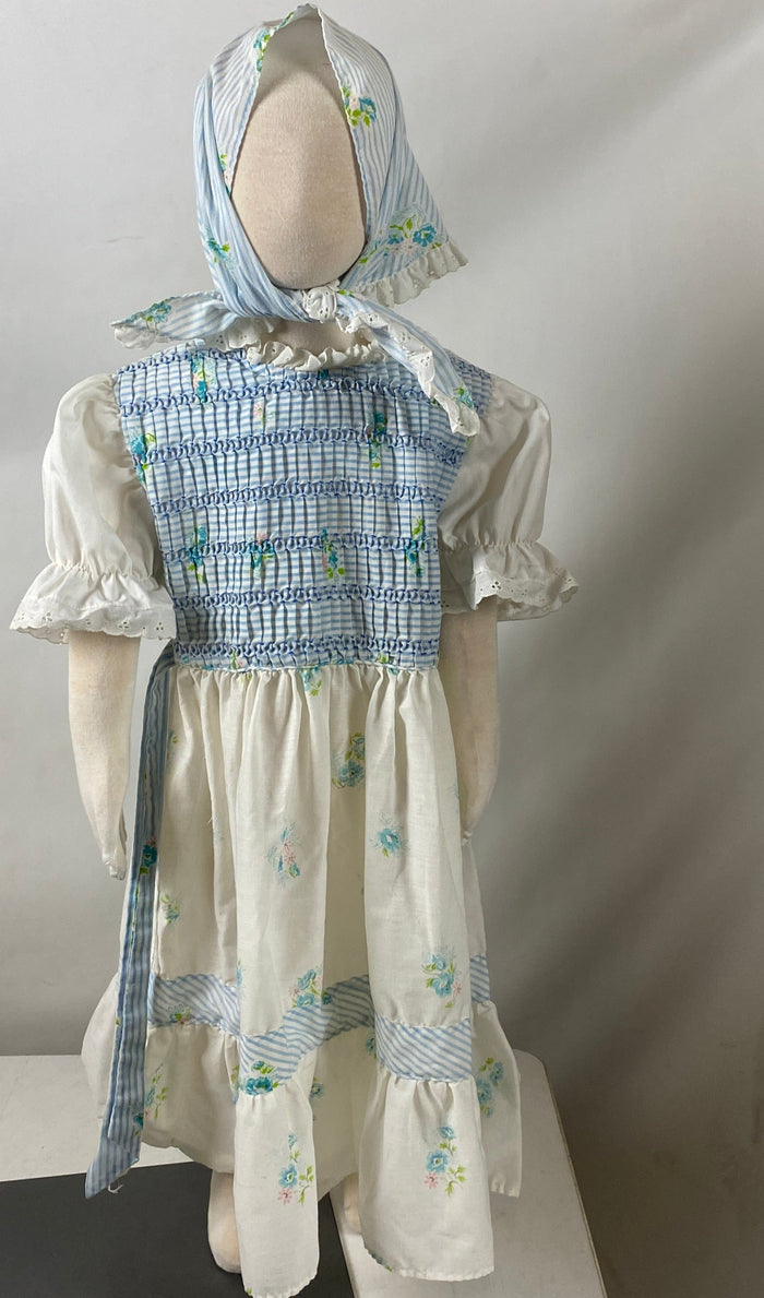 Vintage Children's Blue Spring Dress