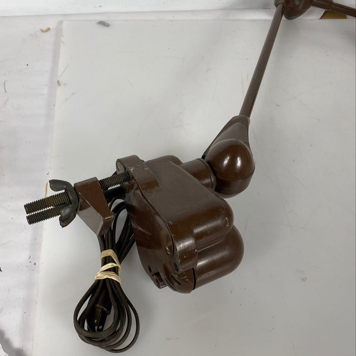 Vintage Dazor Brown Floating Articulating Work Lamp