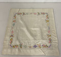 Vintage Embroidered Handkerchief 19x19