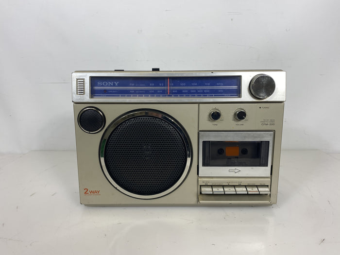 Vintage Sony FM/AM Cassette Corder CFM-200 *For Parts Only*