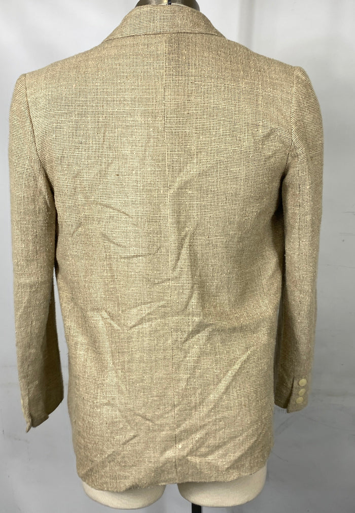 Vintage Tan Suit Jacket and Skirt Women's Size 12