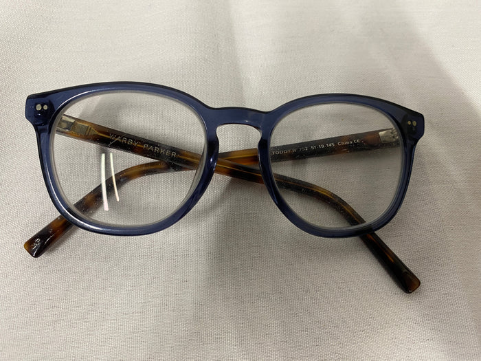 Warby Parker Blue and Tortoiseshell Toddy W Glasses