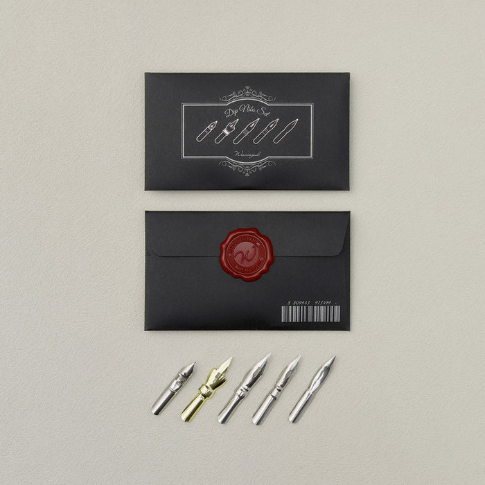Wearingeul dip nibs set arranged in gift-style presentation.